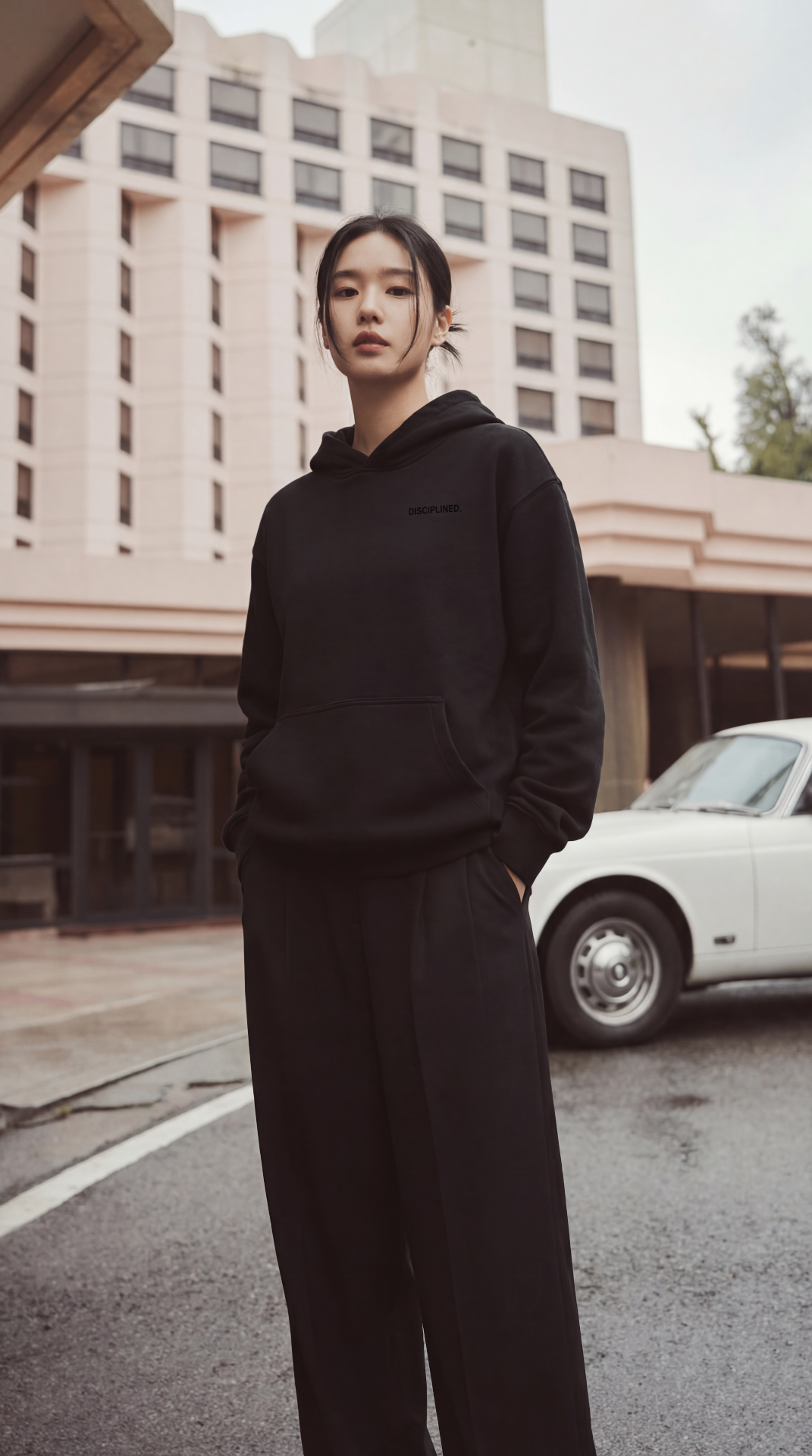 KRZY Chapter 01 — Disciplined hoodie editorial