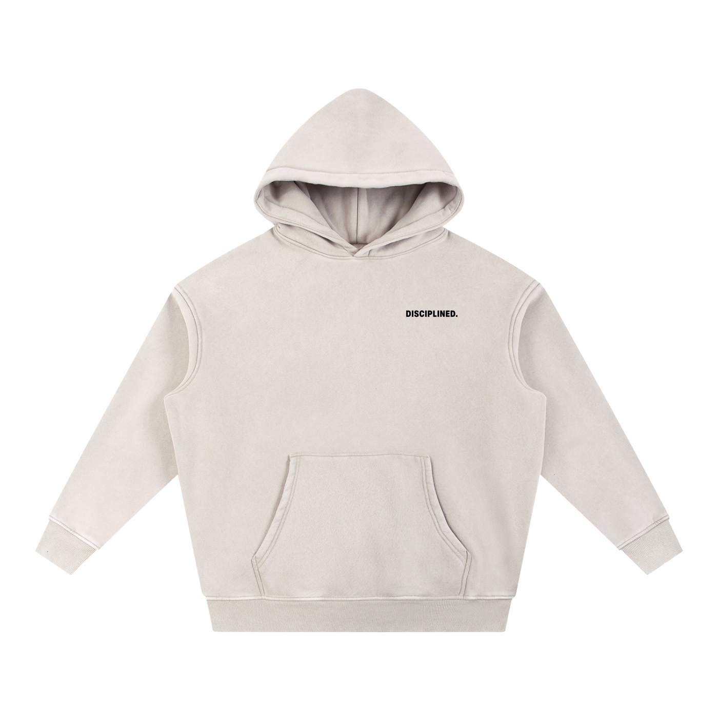 Snow Wash Fleece Oversize Hoodie — alt view